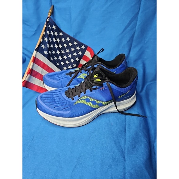 Saucony Other - Saucony Tempus Running Shoes‎ Sneakers BLUE NEON GREEN S20720-25 Size 13